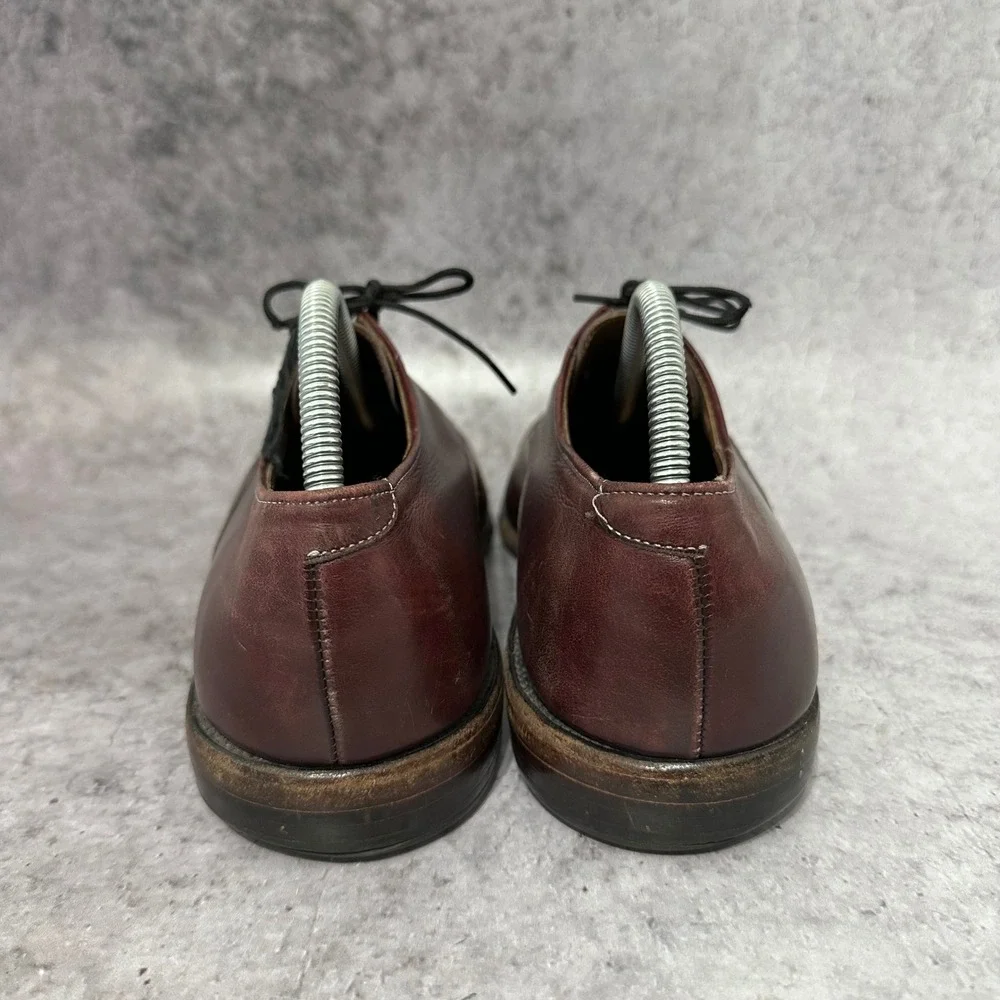 Allen Edmonds Fifth Avenue Mens 8.5 Burgundy Oxford Brogue Dress Shoes USA